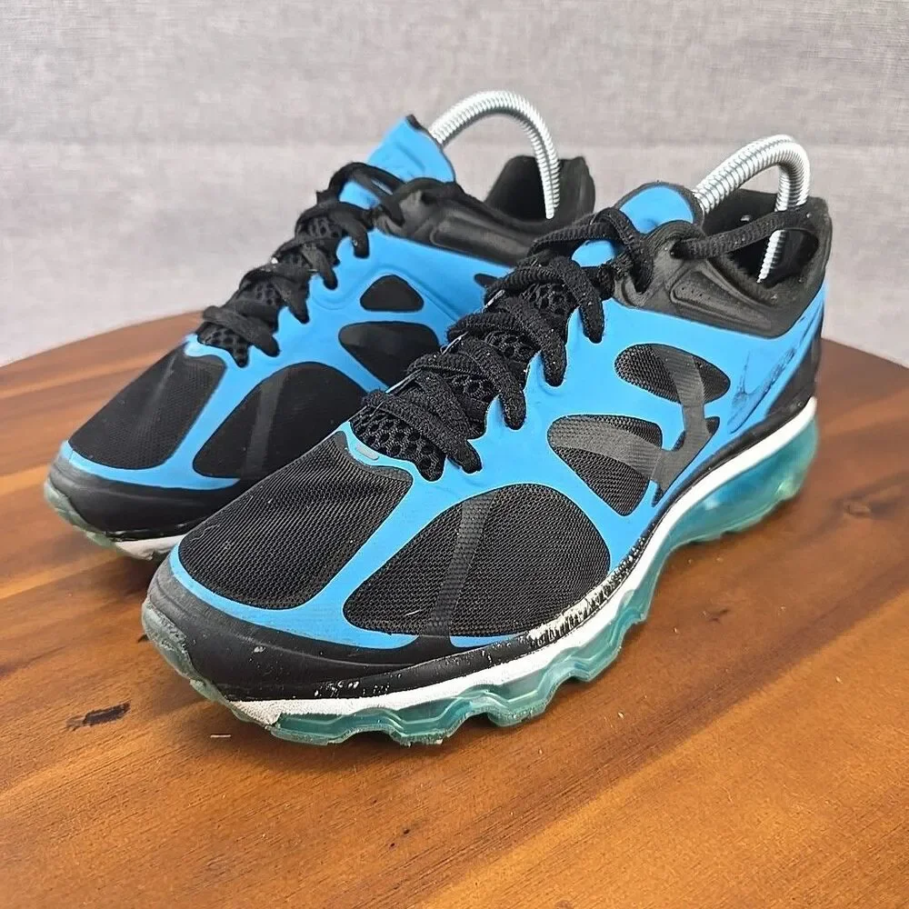 Nike Air Max 2 Fitsole Black Blue‎ Womens Running Shoes Sneaker Size 6.5